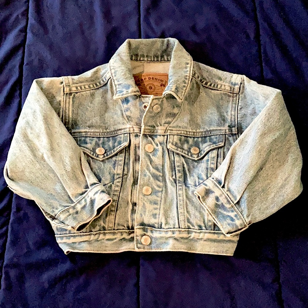 Vintage Gap Toddler Boys Denim Jacket 2-3T XXS